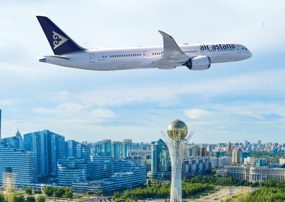 Air Astana KC flights available via APG GP-275 ticket stock